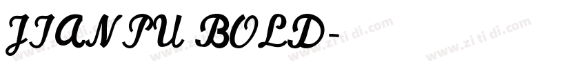 JIANPU BOLD字体转换